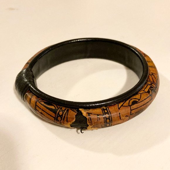 Vintage Printed African Bracelet - Picture 3 of 7